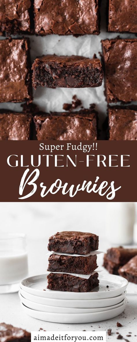 Easy Wheat Free Meals, Gluten Free Egg Free Desserts, Healthy Brownie Recipes, Quick Gluten Free Desserts, Gf Bars, Brownie Gluten Free, Gluten Free Brownie Recipe, Gluten Free Chocolate Desserts, Gluten Free Dessert Recipes