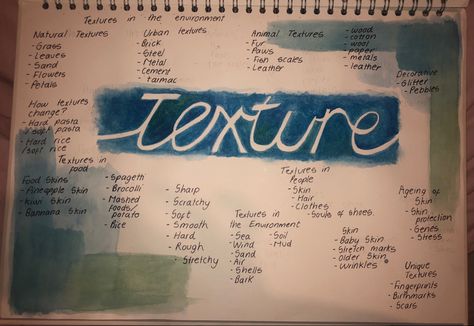 Art Gcse Texture Page, Surface And Texture Gcse Art, Gcse Photography, Art Texture, Gcse Art, Mind Map, Art Sketch, Baby Skin, Texture Art