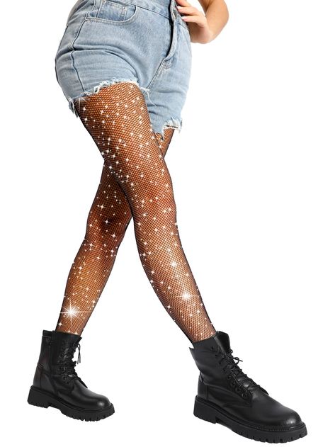 Fishnets With Skirt, Sparkle Fishnets, Crystal Tights, Sparkly Fishnets, Super Short Skirts, Rhinestone Tights, Sparkle Tights, Sparkly Tights, Glitter Tights