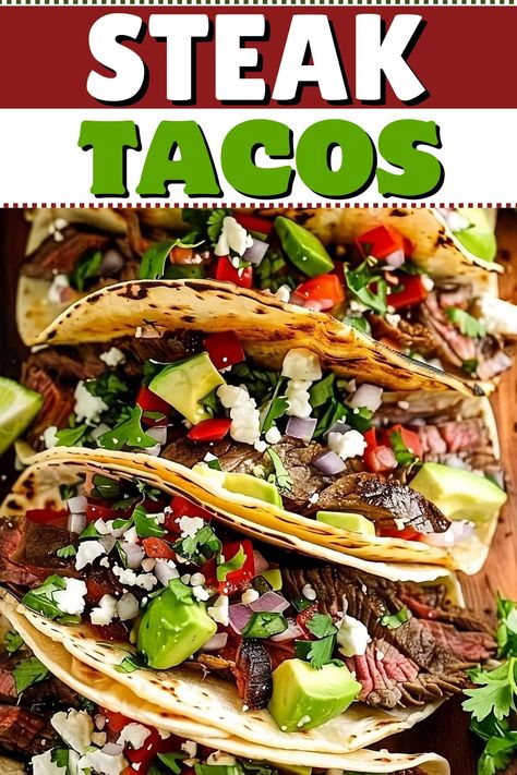 Keto Steak Tacos, Authentic Street Tacos Steak, Beef Steak Tacos Recipes, Best Steak Tacos Recipe, Steak Soft Tacos Recipes, Steak Birria Tacos, Tri Tip Tacos Leftover, Leftover Steak Tacos, Ribeye Steak Tacos Recipes