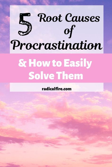 Why do we procrastinate? There are several reasons for procrastination. I discuss 5 Root Causes of Procrastination and how to easily overcome procrastination. Procrastination is what keeps us from getting things done. We discuss how to fix it and increase productivity NOW! How To Prevent Procrastination, How To Not Procrastinate Tips, Overcome Procrastination Tips, Why Do I Procrastinate, Anti Procrastination Plan, Procrastination Types, How To Overcome Procrastination, Procrastination Tips, Loss Of Motivation