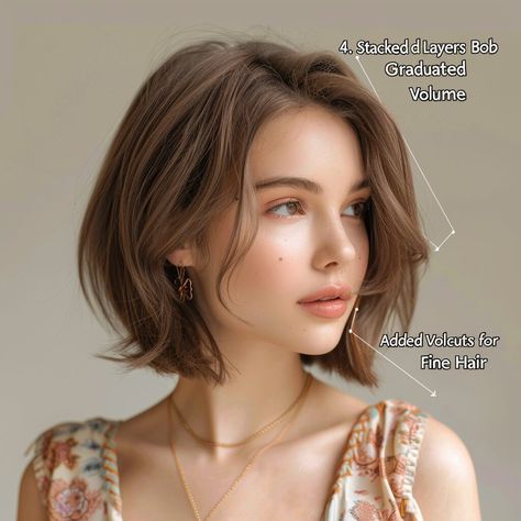 50 Bob Haircuts for Fine Hair Italian Bob Fine Hair, Butterfly Bob Haircut Short, Butterfly Haircut Fine Hair, Bob 90s Hair, Lob Fine Hair, Butterfly Bob, 90s Bob, Classic Bob Haircut, Haircut Inspo