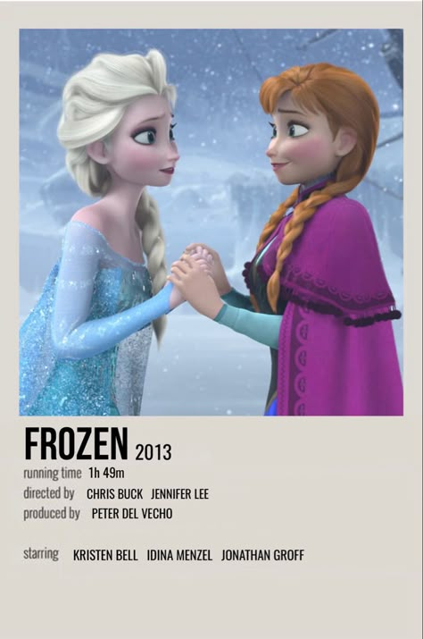 Best Movie Posters Design, Frozen Movie Poster, Frozen Poster, Album Prints, Animation Poster, Polaroid Movie Poster, Minimalistic Posters, Movie Poster Room, Film Polaroid