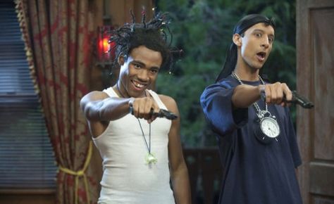 Abed and Troy Glockin' it ;)  (From "Community") Troy And Abed, Danny Pudi, Community Tv Show, Community Tv, Community Show, Community Series, Donald Glover, Childish Gambino, Bestest Friend