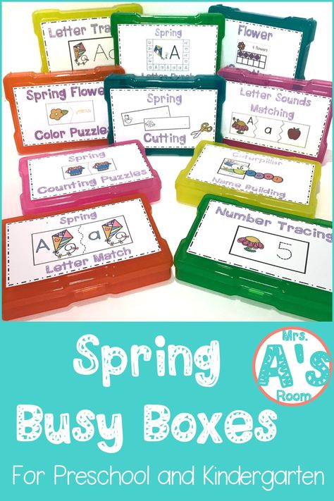 Preschool Task Boxes Free, Busy Boxes For Preschoolers, Tub Activities, Task Boxes Preschool, Fun Letters, Kindergarten Language Arts, Morning Activities, Activity Box, Busy Boxes