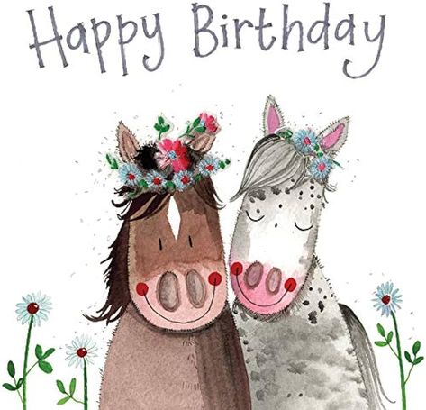 ALEX CLARK Happy Birthday Horses Foil Card : Amazon.co.uk: Stationery & Office Supplies Birthday Horses, Sparkle Birthday, Horse Cards, Clark Art, Horse Birthday, Birthday Wishes Quotes, Birthday Wishes Cards, Beautiful Greeting Cards, Happy B Day