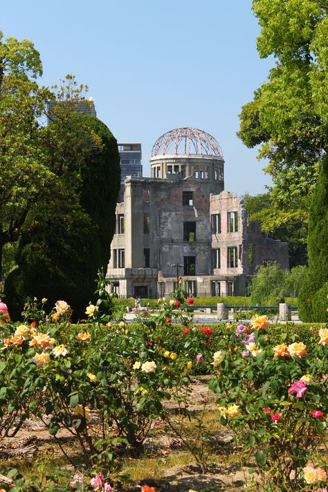 Atomic Dome @ Peace Memorial @ Hiroshima Hiroshima Aesthetic, Hiroshima Peace Memorial, Beauty Of Japan, Hiroshima Japan, Famous Architecture, Memorial Museum, Japan Trip, Japanese People, Iconic Buildings