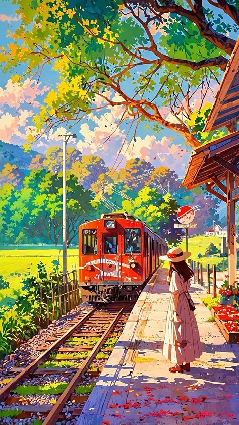 Attractive Wallpapers, Animated Photos, Anime Inspiration, Beautiful Butterfly Photography, Dreamy Artwork, Japanese Drawings, Cool Pixel Art, Ghibli Artwork, Scenery Background