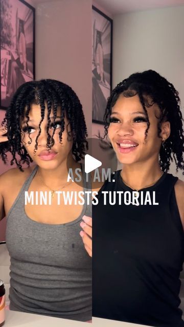 Mads on Instagram: "Me 🤝🏽 Mini Twists 😍 | As I Am >>>>   #asiam #asiamnaturally #minitwists #naturalhair #starterlocs #type4hair" Twist Hairstyle Natural Hair, Twist Extensions Black Women, Styling Short Mini Twists, Curly Mini Twists, Twisted Natural Hairstyles, Mini Twists Natural Hair Tutorials, Twist On Natural Hair Short 4c, Mini Two Strand Twist Natural Hair, Mini Twists On Short Natural Hair