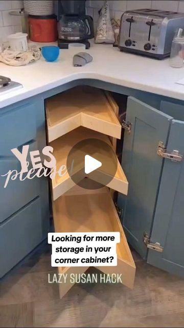 NeatNook Design Co. on Instagram: "The calendar is booking up fast with homeowners replacing their old lazy susan with this new corner cabinet solution! DM to schedule a free consultation!" Lazy Susan Cabinet, Florida Landscaping, Landscaping Florida, Concrete Kitchen, Diy Kitchen Storage, Kitchen Interior Design Modern, The Calendar, Corner Cabinet, Kitchen Remodeling Projects