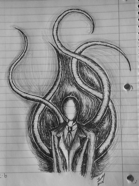 Slender(2) Slenderman Drawings Easy, Slenderman Drawings, Slenderman Sketch, Monster Drawing Easy, Core Drawing, Art Sinistre, Tapeta Hello Kitty, Surealism Art, Scary Drawings