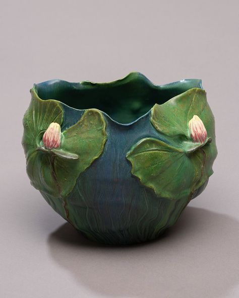 Pond Lily Ceramic Pottery Vase - Ephraim Pottery, Ceramic Pottery Vase, Pond Lily, Ceramic Sculpture Figurative, Slab Ceramics, Ceramics Pottery Vase, Pottery Store, Clay Vase, Ceramic Flower Pots