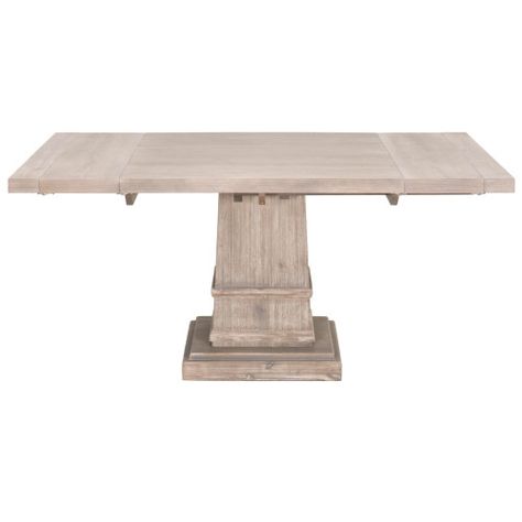 Transitional Dining, Wood Pedestal, Orient Express, Extension Dining Table, Square Dining Tables, Pedestal Dining Table, Solid Wood Dining Table, Leaf Table, Wood Square