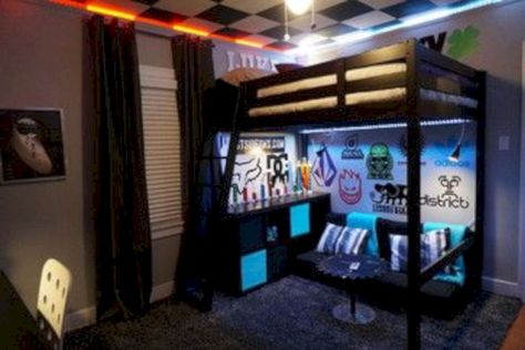 48 Boys Bedroom Ideas For You Try in Home Snowboard Bedroom, Skateboard Room, Teenage Boy Room, Sport Bedroom, Teen Boy Room, Boy Bedroom Design, Baby Boy Room Decor, Teen Boy Bedroom, Boys Bedroom Decor