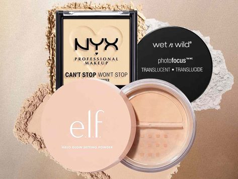 Setting powder is the final touch to any makeup look. We tested the best drugstore setting powders that are both affordable and effective. Pink Setting Powder Makeup, Best Finishing Powder, Pink Setting Powder, Best Drugstore Setting Powder, Drugstore Setting Powder, Drugstore Powder, Best Setting Powder, Under Eye Setting Powder, Setting Powders