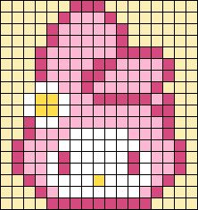 Lukisan Comel, Organizator Grafic, Pola Manik, Easy Perler Beads Ideas, Graph Crochet, Easy Pixel Art, Pixel Art Templates, Pixel Drawing, Pixel Crochet