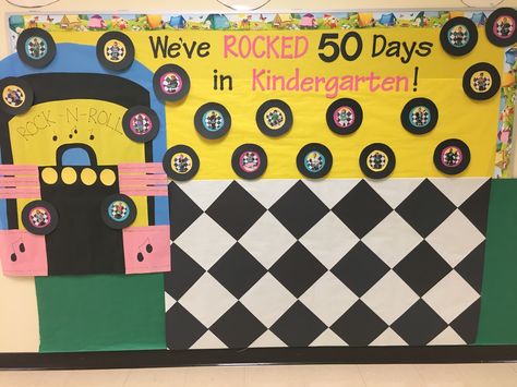 50th Day Of School Preschool, 50th Day Of School Decorations, 50s Classroom Theme, Fun Experiments For Kids, 50s Theme, Sock Hop Party, Fun Experiments, Room Parent, Teacher Helper