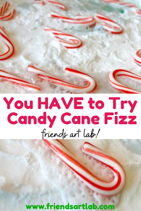 During a time of craft after craft, your kids will be delighted to explore science and open-ended seasonal play with candy cane fizz. Fizzing Candy Cane Experiment, Candy Cane Lessons For Kids, Candy Cane Stem Activity, Candy Cane Activities For Toddlers, Candy Cane Experiment For Kids, Candy Cane Art Projects For Kids, Candy Cane Activities For Kids, Candy Cane Kids Crafts, Candy Cane Preschool Activities