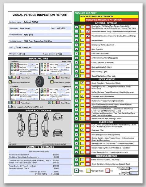 Vehicle Inspection Report Template Vehicle Inspection Form, Vehicle Maintenance Checklist, Car Inspection Checklist, Vehicle Inspection Checklist, Vehicle Maintenance Log, Car Checklist, Car Life Hacks, Car Facts, Automotive Upholstery