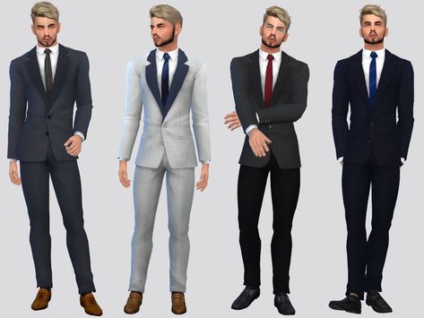 McLayneSims' Theodore Business Suit Sims 4 Men Clothing, Sims 4 Male Clothes, Sims 4 Cc Download, Clothing Male, Career Outfits, Suit Pin, Male Clothing, Sims 4 Mm, Sims4 Clothes