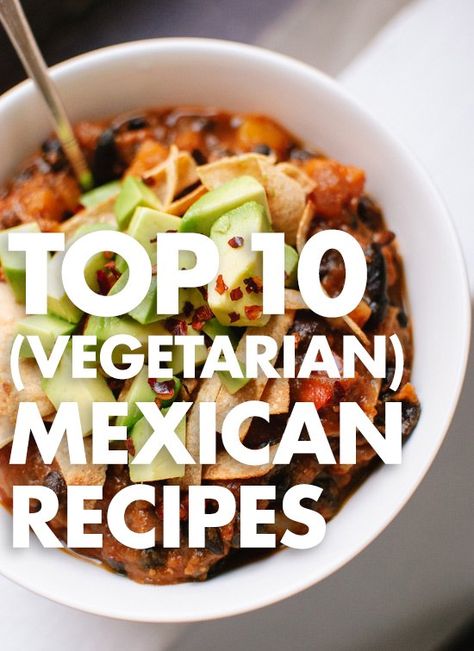 Easy Vegetarian Mexican Dishes, Sandwich Vegetarian, Vegetarian Mexican Recipes, Dishes Ideas, Mexikansk Mat, Meatless Dishes, Veggie Recipe, Healthy Mexican Recipes, Mexican Meals