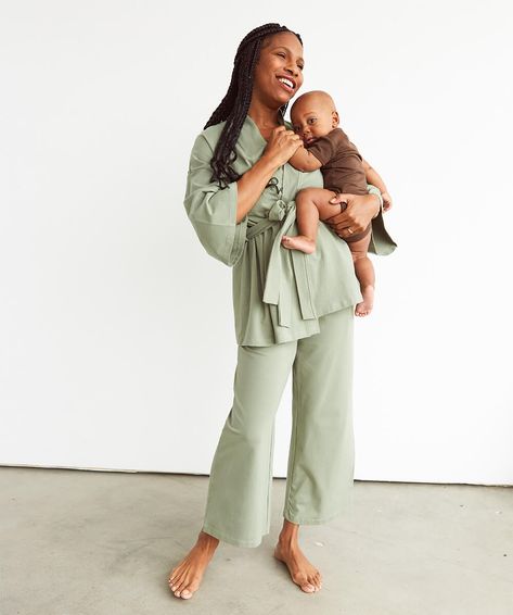 Maternity And Nursing Lounge Set Postpartum Loungewear, Jacket Over Dress, Maternity Loungewear, Budget 2023, Nursing Loungewear, Maternity Lounge Wear, Delivery Gown, Silk Chemise, Fair Trade Clothing