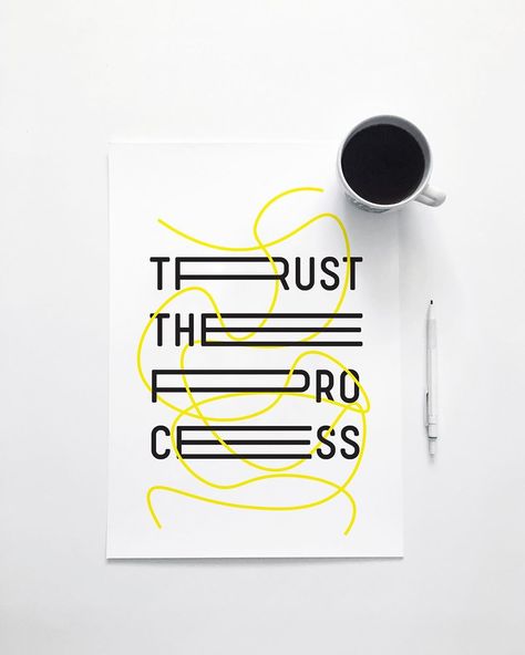 TRUST THE PROCESS ➖ ➖  #quoteoftheday #print  #artwork #posterwall #typeposter #typography  #postereveryday #dailyposter #typographicdesign… Coffee Artwork, Blank Poster, 50 Words, Handmade Font, Its Nice That, Type Posters, Print Artwork, Design Grafico, Design Coffee