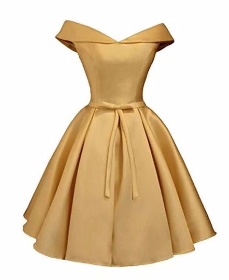 Prom Dresses Gold, Prom Dress With Pockets, Off Shoulder Bridesmaid, Off Shoulder Bridesmaid Dress, Short Cocktail Dresses, Dresses Gold, Dama Dresses, Knee Length Bridesmaid Dresses, Prom Dresses With Pockets