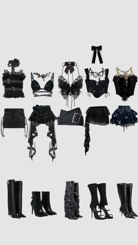 #kpop Ae Outfits, Korean Outfits Kpop, Kpop Concert Outfit, Solo Costume, 2000s Clothes, Preformance Outfits, Mode Kpop, Emo Outfits, Friend Outfits