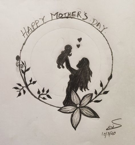 Beautiful drawing to my mother Cute Drawings For Mom, Mother's Day Drawing Ideas, Drawings For Mom, Drawing Ideas Aesthetic, Mothers Day Drawings, Drawing Small, Mom Drawing, Diy Friendship Bracelets Tutorial, Bracelets Tutorial