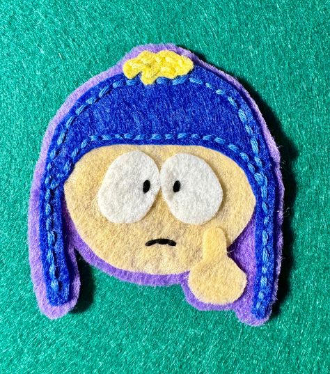 South Park Embroidery, Felt Patches Diy, South Park Crafts, Felt Patches, Felt Patch, Crust Punk, South Park Characters, Diy Patches, Cute Diy