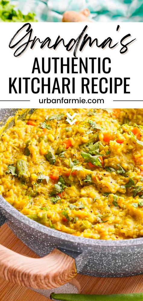 Enjoy the nutritious and delicious benefits of this classic Indian Ayurvedic dish, kitchari or kitcharee! This traditional recipe has been passed down through generations and is vegan, gluten-free and packed with nutrients. In just one pot, you can prepare this savory meal that is perfect for those looking to eat clean. Aryuvedic Recipes, Kitchari Recipe, Ayurveda Recipes, Ayurvedic Recipes, Curry Recipes Indian, Vegetarian Dinners, Indian Food Recipes Vegetarian, Eat Clean, Indian Cooking