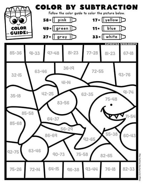 Free Color by Number printables for kids. We've created a huge variety of free color by number coloring pages and worksheets featuring fun holidays like Christmas, Halloween, Thanksgiving, and more. We've got fun seasonal Color-By-Number Activity pages for Fall, Winter, Spring, and Summer, as well as popular themes like Unicorns and Dinosaurs. Division Color By Number Free, Second Grade Math Worksheets Free Printables, Color By Number Printable Free Difficult, Color By Subtraction, Free Color By Number Printables, Color By Number Printable Free, Color By Number Subtraction, Summer Color By Number, Free Color By Number