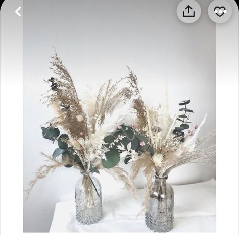 Bouquet With Pampas, Table Bouquet, Eucalyptus Centerpiece, Grass Centerpiece, Deco Champetre, Boho Table, Grass Wedding, Eucalyptus Wedding, Deco Floral