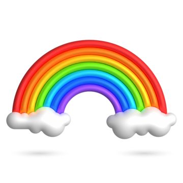 Rainbow Png Aesthetic, Unicorn Images Free Printable, Pride Clipart, Cocomelon Rainbow, Cloud Emoji, Rainbow Topper, Rainbow Template, Rainbow Emoji, Cloud Cartoon