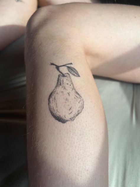 for my wonderful roommate. sketch and stick and poke by me, Boz Pear Tree Tattoo, Pear Tattoo, Friendship Tattoos, Stick And Poke, Pear Tree, Tree Tattoo, Skin Art, Tattoo Inspo, Henna Tattoo