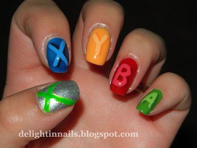 Minecraft Nails Designs, Video Game Nails, Gamer Nails, Minecraft Nails, Box Nails, Nail Disorders, Mens Nails, Finger Nail Art, Xbox Controller