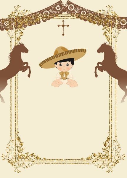 Charro Birthday Party Ideas Boy, Charro Theme Party For Boys, Charro Bautizo Ideas Boy, Charro Party Ideas, Charro Theme Party, Charro Invitations, Charro Baptism, Bautizo Ideas Boy, Baby Dedication Party