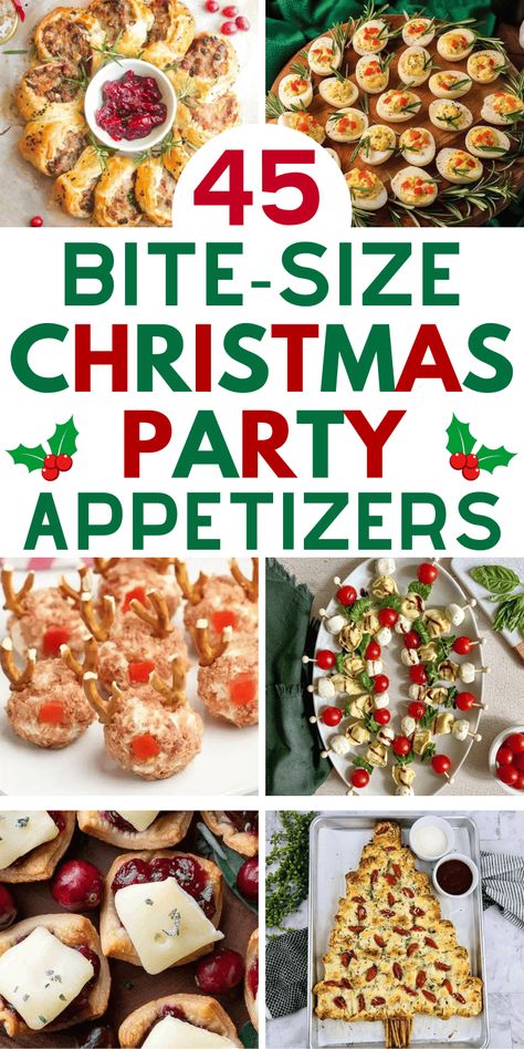 Christmas Party Appetizers, Easy Christmas Appetizers, Christmas Finger Foods, Best Christmas Appetizers, Christmas Appetizers Easy, Cranberry Orange Bread, Christmas Appetizers Party, Christmas Recipes Appetizers, Finger Foods Easy