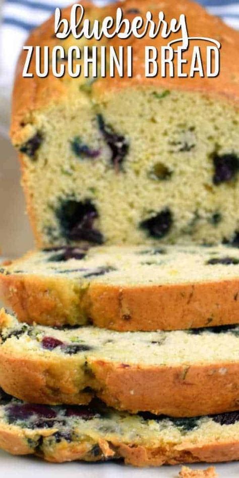 Easy Freezer Friendly Zucchini Blueberry Bread Recipe Blueberry Zucchini Recipes, Zucchini Blueberry Bread, Zucchini Breads, Specialty Breads, Blueberry Zucchini Bread, Blueberry Zucchini, Blueberry Bread Recipe, Zucchini Recipes Dessert, Zucchini Bread Healthy