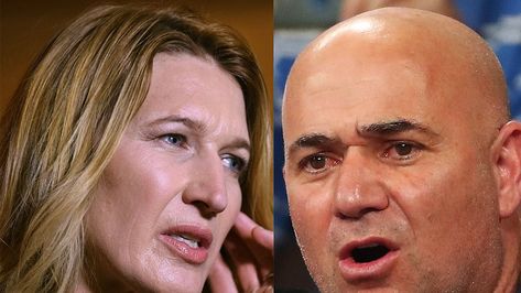 Jetzt werden Tennis-Träume wahr! Steffi Graf und Andre Agassi lassen alle Welt an ihrem Glück teilhaben. Steffi Graf, Andre Agassi, Tennis, Star Wars, Stars