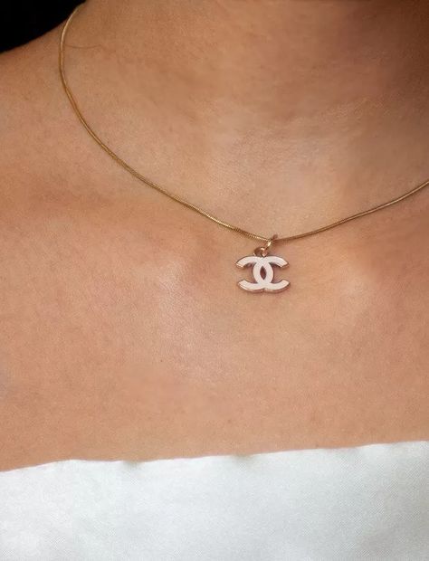 Repurposed Picola Mini Chanel Necklace - Dreamized Mini Chanel, Chanel Jewelry Necklace, Louis Vuitton Necklace, Repurposed Necklace, Chanel Bracelet, Cartier Panthere, Chanel Necklace, Luxe Jewelry, Jewelry Accessories Ideas