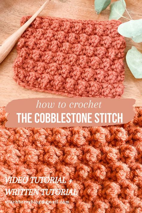 Loopy Stitch Crochet, Cool Crochet Stitches For Blankets, Crochet Stitch For Bulky Yarn, Bumpy Crochet Stitch, Crochet Crunch Stitch, Bubble Crochet Stitch Free Pattern, Raised Textured Crochet Stitches, Puffy Crochet Stitch, Textured Crochet Stitches Free