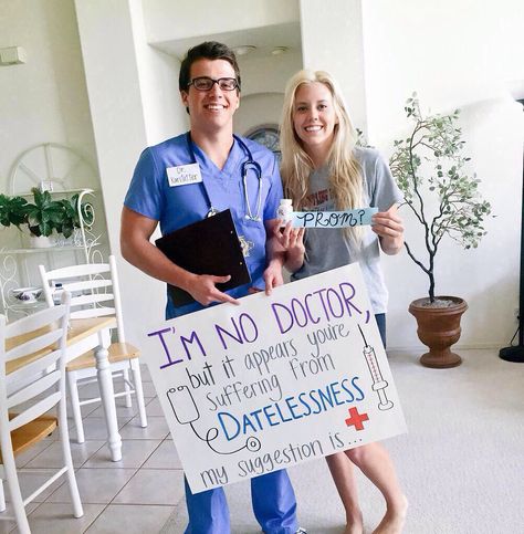 Doctor Promposal part 1 Sadies Proposal, Sadies Dance, Formal Proposals, Cute Promposals, Prom Pictures Group, School Dance Ideas, Cute Homecoming Proposals, Prom Proposals, Cute Prom Proposals