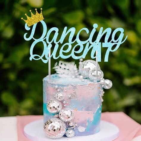 Mama Mia 17th Birthday Cake, Mamma Mia Cupcakes, Mama Mia Cake Ideas, Abba Birthday Cake, Mamma Mia Cake Ideas, Mama Mia Cake, Mamma Mia Cake, Dancing Queen Cake, 70th Birthday Party Ideas For Mom