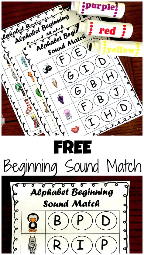 FREE Phonics Beginnign Sound Do-a-Dot Worksheets - these are such a fun way for kids to practice identifying the beginning sounds in words while having fun! Great alphabet activity for preschool, prek, and kindergarten age children for summer learning, back to school, homeschool, or literacy centers Homeschooling Kindergarten, Prek Literacy, Letter Sound Activities, Beginning Sounds Worksheets, Kindergarten Phonics, Alphabet Activity, Activity For Preschool, Reading Month, Phonics Free