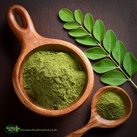 Our organic moringa leaf powder is a single ingredient product, free from any additives. Rich in 13 essential vitamins and minerals including vitamin A, vitamin E, vitamin C, vitamin B1, vitamin B2, vitamin B3, potassium, calcium, phosphorus, magnesium, iron, zinc, and copper. Its unique earthy flavour makes it a perfect addition to salads, soups, juices, smoothies, or simply mixed with fresh water. Enjoy the nutritional benefits of moringa in your daily diet. #Moringa #Soup #Salad #smoothie... B2 Vitamin, Benefits Of Moringa, Moringa Leaf Powder, Moringa Leaves, Vitamin B2, Vitamin B1, C Vitamin, Essential Vitamins, Vitamin B3