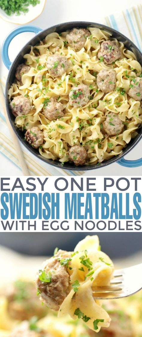 Lchf Recipes Dinner, Swedish Meatballs With Egg Noodles, Meatballs With Egg Noodles, Beef Egg Noodles, Thermomix Recipes Dinner, Pilsbury Recipes, Fodmap Recipes Dinner, Egg Noodle Recipes, Dinner Beef