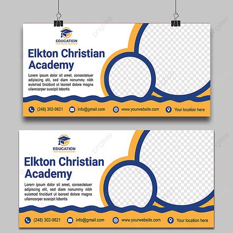 School Banner Design, Banner School, School Advertising, Modern School, School Template, Sign Board Design, Ad Banner, Graphic Design Collection, Sport Banner