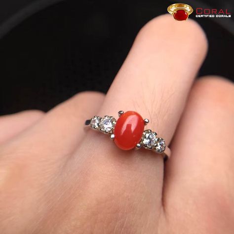 Grab this Red coral ring @ https://shop.coral.org.in/coral-gemstone-exporters-moonga-online/red-coral-15.html Moonga Stone Ring Designs, Coral Jewelry Necklace, Coral Rings, Coral Stone Ring, Stone Ring Design, Red Coral Ring, Kids Gold Jewelry, Temple Jewellery Earrings, Jewelry Necklace Simple